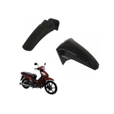 Imagem de Kit Paralama Dianteiro Parte A E B Shineray Jet 50 Preto - Smart