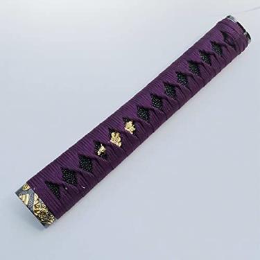 Imagem de Yubo japonês Samurai Katana alça de espada Tsuka10,2 polegadas liga / opper/ferro acessórios real ou falso Samegawa, DB11, 26cm/10.2in