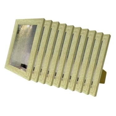 Imagem de Kit 10 Porta Retrato 10x15 Apoio Decorativo Moldura Apoio Acetato Foto Decor(Carvalho)