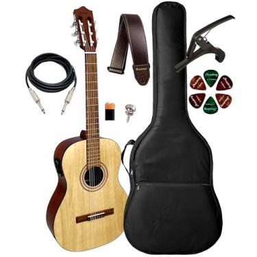 Imagem de Violão Giannini Trovador Ntr1 Eq Ns + Capa Luxo E Acessórios