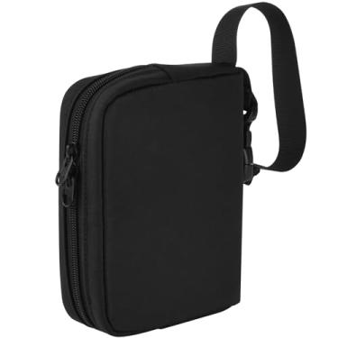 Imagem de Homakover Porta-Passaporte Familiar Com Bolso, Alça De Mão Para Carteira Bloqueio Rfid, Porta-Documentos Viagem, Organizador Malas Viagem Mulheres E Homens, Comporta 6 Passaportes (Preto)