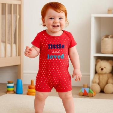Imagem de Macacão Bebe Curto Romper Enxoval Algodão 2 Uni - Orango Kids, Menino,