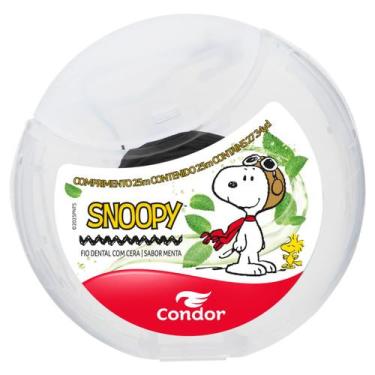 Imagem de Fio Dental com Cera Menta Snoopy Condor 25m - Mundo Condor