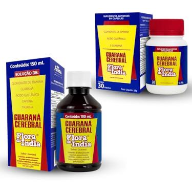 Imagem de Combo Energético Guaraná Cerebral Xarope + Cápsulas Memória Reforçada