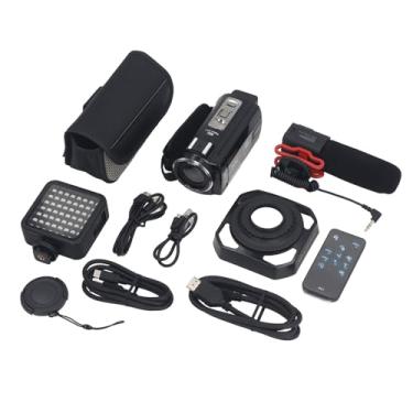 Imagem de Câmera de vídeo de visão de visita noturna de 56MP de Vomeko 5K com zoom de 18x, tela de toque de 3 preenche a webcam de antishake leve para YouTube, gravação de casamento de