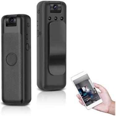 Imagem de Mini Câmera Wi-Fi HD 1080P com Visão Noturna Infravermelha – Visualização Remota Portátil e Multifuncional