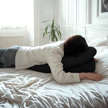 Imagem de SXZCYX Travesseiro virado para baixo após cirurgia ocular - travesseiro BBL após cirurgia para dormir - Almofada de massagem virada para baixo propensa para cama - Equipamento de recuperação de