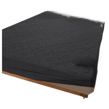 Imagem de Protetor Impermeável Capa para Colchão Matelada com Elástico(preto,King)