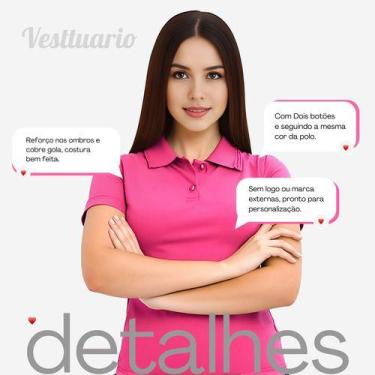 Imagem de Camisa Polo Feminina Camiseta Gola Atacado Uniforme Piquet - Vesttuari