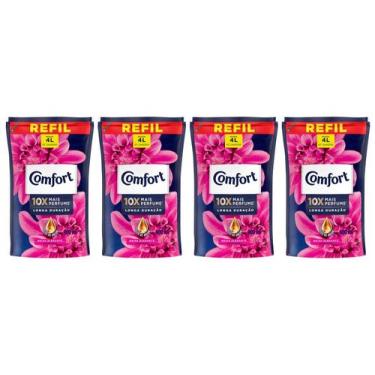 Imagem de Kit Amaciante Comfort Concentrato  Brisa Elegante - Refil 900ml 4 Unid