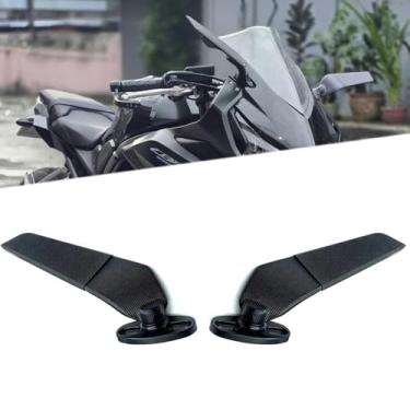 Imagem de Para CBR650R cbr650r Gen3/2/1 2025 2024 2023-2019 Novos Acessórios Motocicleta CNC Alumínio Espelho Retrovisor Invisível Espelho Retrovisor Esportivo Winglet