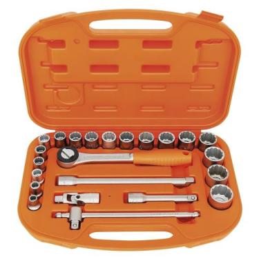 Imagem de Maleta com Soquetes Estriados e Acessórios 1/2" Polegadas - 23 Peças T