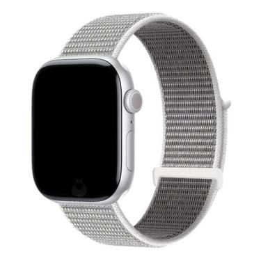 Imagem de Pulseira Nylon Loop compatível com Apple Watch - Baú do Viking, Branco