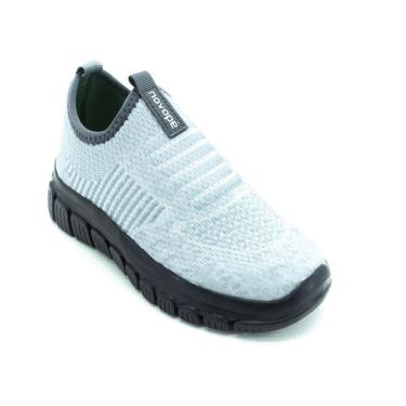 Imagem de Tênis Infantil Menino Novopé 9347 - Cinza E Preto-Masculino