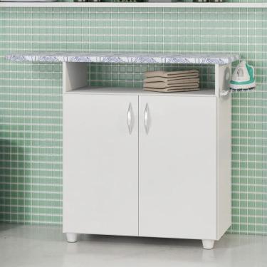 Imagem de Tábua de Passar Roupa 2 Portas Rouge Branco New - Pnr Móveis