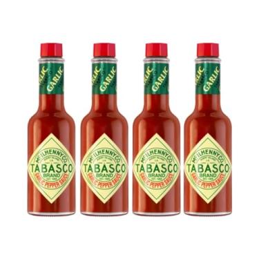 Imagem de Kit 4 Molhos Pimenta Tabasco Garlic 60 Ml Chili