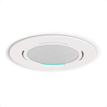 Imagem de Suporte De Embutir No Teto Gesso Redondo Para Alexa Echo Pop Branco