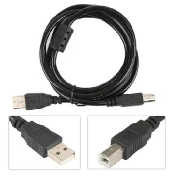 Imagem de Cabo De Impressora USB 2.0 A-B Exbom, Para HP, Epson, Canon, Lexmark, 1.8M