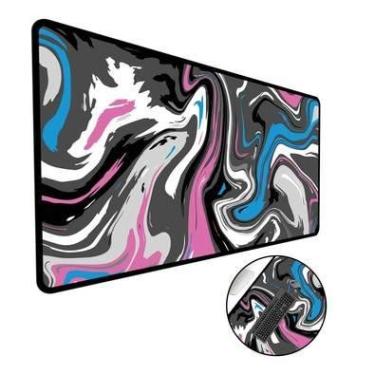 Imagem de Mouse Pad Gamer Speed Extra Grande, Abstract Premium, Rosa - 100x50 Cm