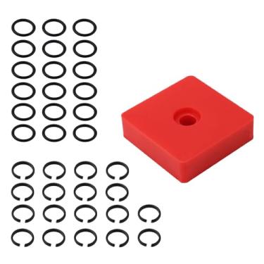 Imagem de 18 Conjuntos 3/8" Grampos de Anel Retenção Impacto Anéis Fricção com Anel Vedação, Incluindo Ferramenta Instalação de Bigorna para MIL Chave Impacto Elétrica e Pneumática