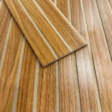 Imagem de Kit 20 Placas Ripadas Decorativas MDF 45x11(Freijó,20 UNIDADES)