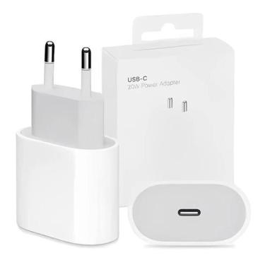 Imagem de Fonte Turbo 20W Tipo-C Compatível iPhone 11 12 13 14 15 Pro Max  Cor B