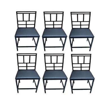 Imagem de Kit 6 Cadeiras Reforçada Para Cozinha E Sala Jantar Elza - MODERNA