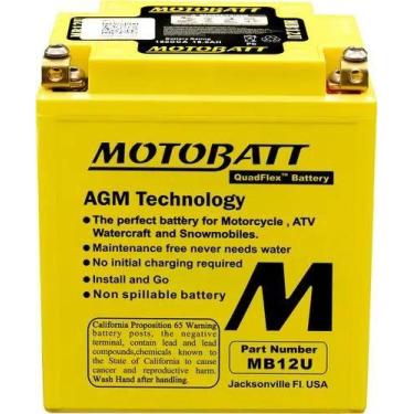 Imagem de Bateria Motobatt 14ah 12v Mb12u Honda Cb400 Cb450 Cbr450