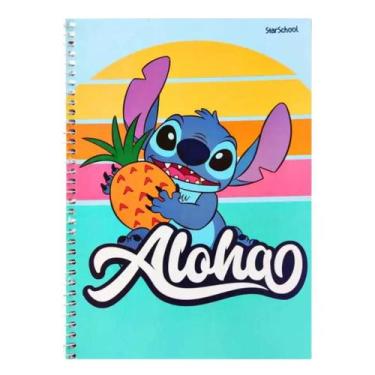 Imagem de Caderno Escolar 20 matérias Lilo Stitch - Jandaia, Verde