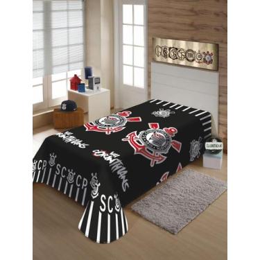 Imagem de Manta Solteiro Micro 200X150Cm Fun Não Alérgica Corinthians - Jolitex