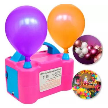 Imagem de Super Inflador Compressor Bomba Balões Bexigas 110v 2 Bicos - SWEET HO