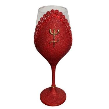 Imagem de Taça de pomba gira Rosa vermelha luxo - Nadir