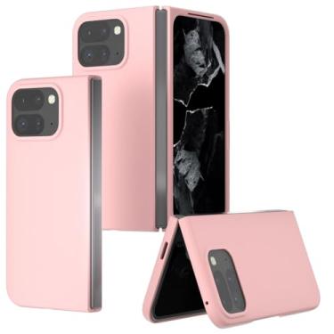 Imagem de LTLMYDAM Capa elegante para Google Pixel 10 Pro Fold, capa fina minimalista antiderrapante PC proteção contra choque, rosa, 10 Pro Fold