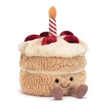 Imagem de Jellycat Bolo de aniversário divertido - C: 12 cm x C: 12 cm x A: 16 cm