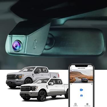 Imagem de Fitcamx 4K Dash Câmera Adequado para 2021-2025 Ford F150 F250, Fábrica OEM Estilo, 2160P UHD Vídeo, Integrado WiFi & APP, Loop Gravação, G-Sensor, Fácil de Usar, Noturna Visão, 64GB Cartão