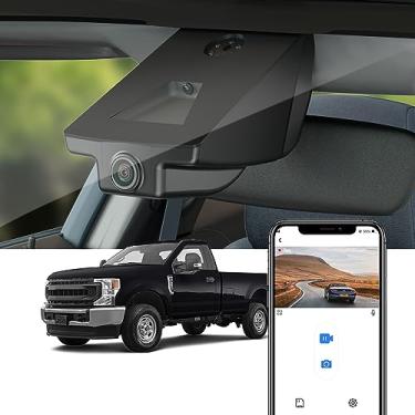 Imagem de Fitcamx Câmera de painel 4K adequada para Ford F250 F350 XL XLT 2011-2025 (DZ-00455), aparência de fábrica OEM, vídeo UHD 2160P, WiFi e aplicativo integrados, gravação em loop, sensor G, fácil de
