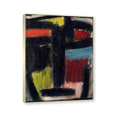 Imagem de NHLDZYH Moldura de champanhe. Impressões de arte Alexej von Jawlensky - Pintura de retrato - (Meditação 3) - Pôster de decoração de parede vintage. 30 x 40 cm-11,8 x 15,7 pol