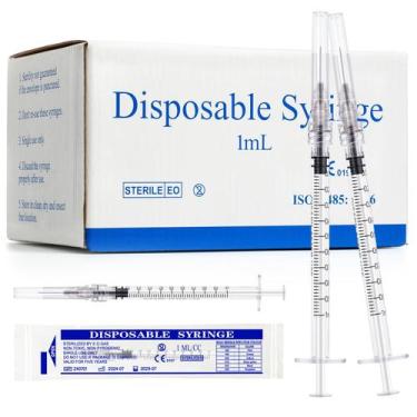 Imagem de Seringa Maydeyy 1mL Luer Lock com 27G 13mm embalada individualmente