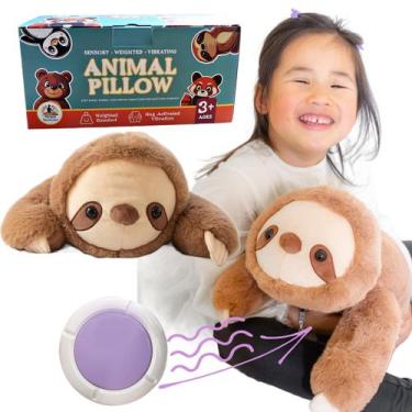 Imagem de Almofada sensorial vibratória ponderada Snugglekid Sloth 28x50cm