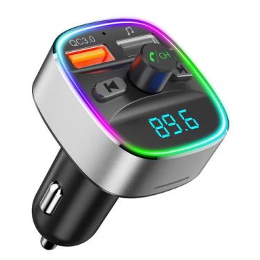 Imagem de Transmissor FM Bluetooth Nulaxy NX10 para carro Silver