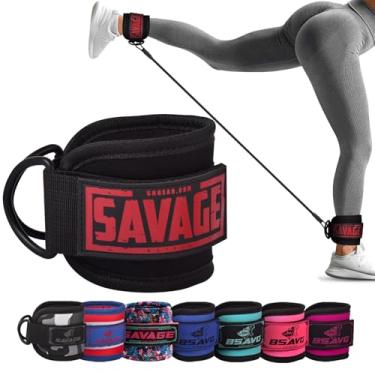 Imagem de Tira no tornozelo para acessórios de máquina de cabo e faixa de resistência | Cinta no tornozelo para costas de ginástica, exercícios de glúteo, extensões de pernas, cachos, abdutores de quadril para homens e mulheres (ÚNICO, PRETO)