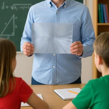 Imagem de GSC International FRSLEN3X: Lente Fresnel, grande, 20,3 cm por 25,4 cm, ampliação 3X – Ferramenta de óptica científica educacional