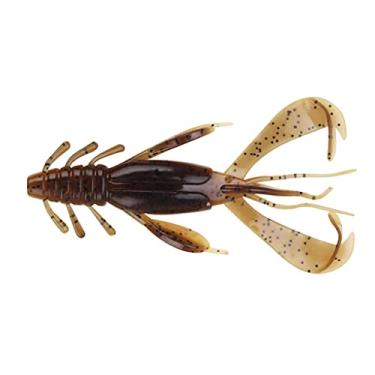 Imagem de ZZTWER 2 peças isca macia de silicone em forma de camarão 100 mm 10,5 g isca de pesca artificial para natação