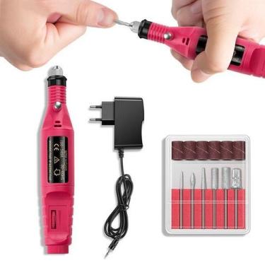 Imagem de Lixadeira Unha Lixa Elétrica Profissional Bloco Motor Bivolt Gel ou Ac