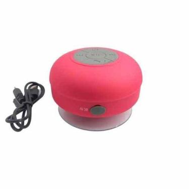 Imagem de Caixa De Som Bluetooth À Prova D Água Para Banheiro VIDRO - ROSA - MAR