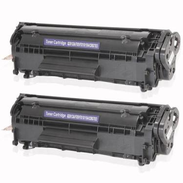Imagem de Kit 2x Toner Compatível Q2612A 12A PREMIUM 100% Novo p/ 1010 1012 1015