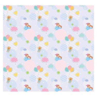 Imagem de Papel de Parede Adesivo Infantil Ursinhos Quarto Bebe - 710pcp - Allod