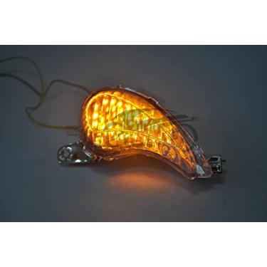 Imagem de Compatível com Suzuki Hayabusa - GSX1300R 2008-2019; Idicador de luz de pisca-pisca frontal/traseiro (lente de moke, seta frontal + lâmpadas de halogêneo)