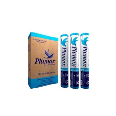 Imagem de Lençol Hospitalar Descartável Plumax Para Maca 70x50- Cx 3 Rolos