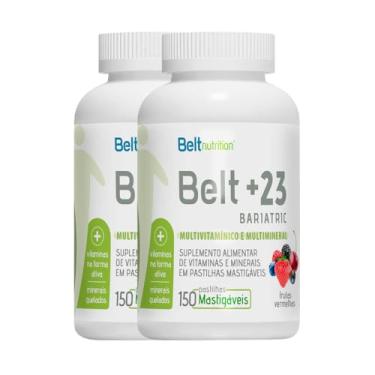 Imagem de Kit 2x Belt +23 Mastigável Frutas Vermelhas Pós-bariátrica 300 Pastilhas Belt Nutrition